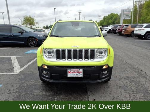 Hypergreen Clearcoat 2018 Jeep Renegade Limited