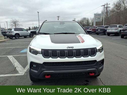 Bright White Clearcoat 2023 Jeep Compass Trailhawk