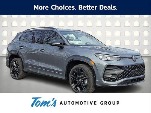 Platinum Gray Metallic 2026 Volkswagen Tiguan 2.0T SE R-Line Black SUV