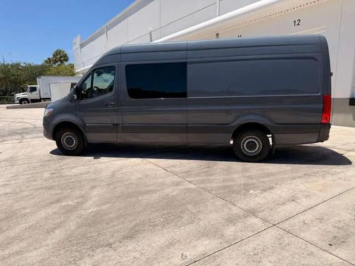 Gray 2022 Mercedes-Benz Sprinter 2500 High Roof w/170  WB Van 3D