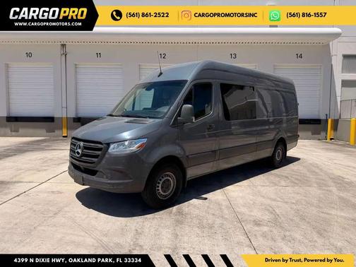Gray 2022 Mercedes-Benz Sprinter 2500 High Roof w/170 WB Van 3D