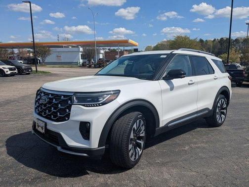 White 2026 Ford Explorer Platinum