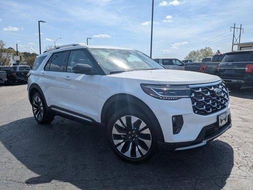 White 2026 Ford Explorer Platinum