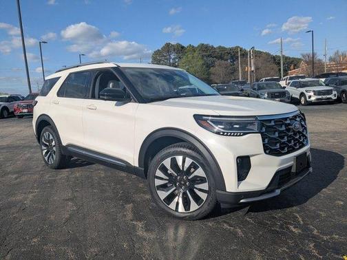 White 2026 Ford Explorer Platinum