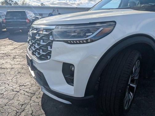 White 2026 Ford Explorer Platinum