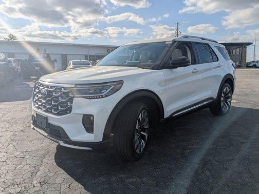 White 2026 Ford Explorer Platinum