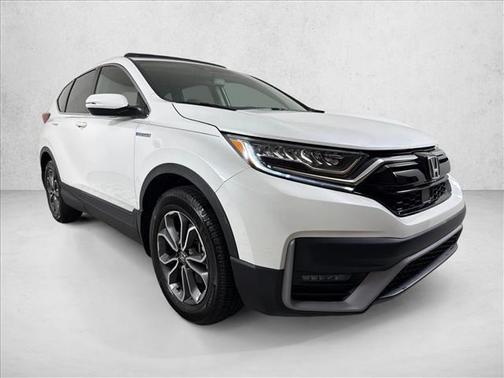 Platinum White Pearl 2021 Honda CR-V Hybrid EX-L