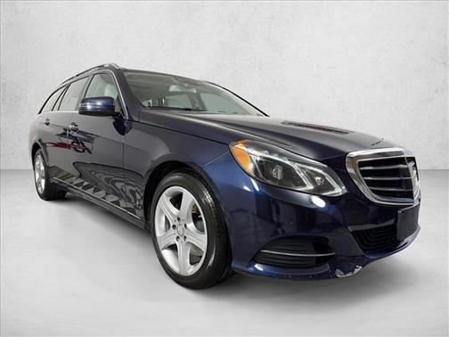 Blue 2016 Mercedes-Benz E-Class 4MATIC