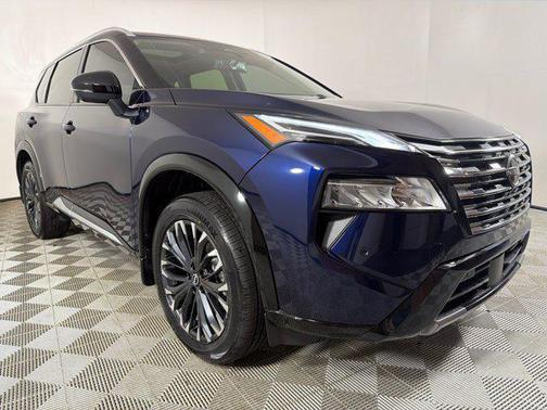 Deep Ocean Blue Pearl/Super Black 2024 Nissan Rogue Platinum