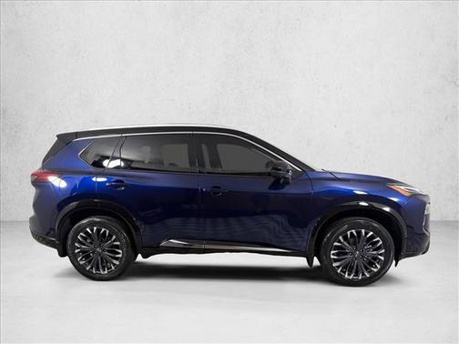 Deep Ocean Blue Pearl/Super Black 2024 Nissan Rogue Platinum