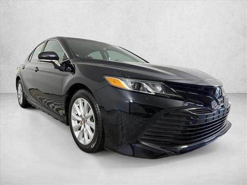 Midnight Black Metal 2018 Toyota Camry LE
