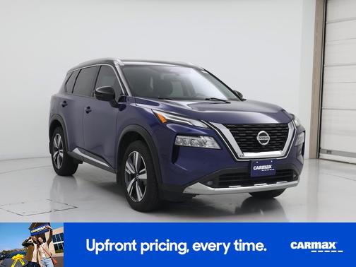 Blue 2021 Nissan Rogue Platinum