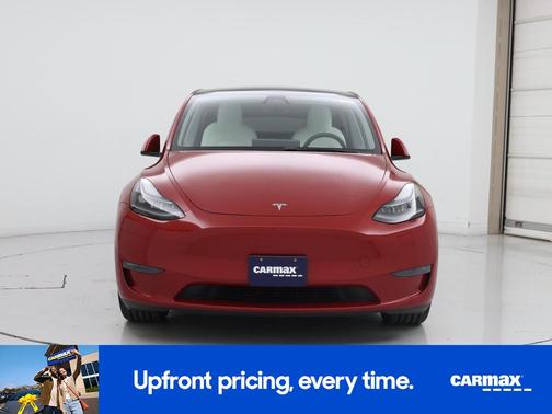 Red 2021 Tesla Model Y Long Range