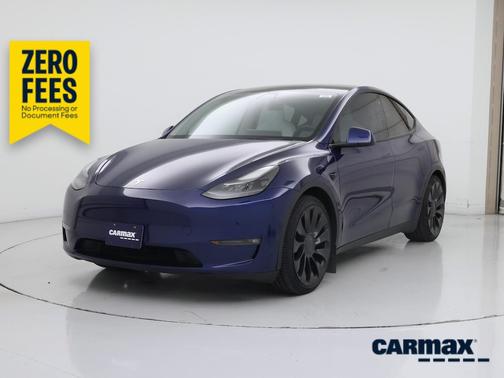 Blue 2022 Tesla Model Y Performance