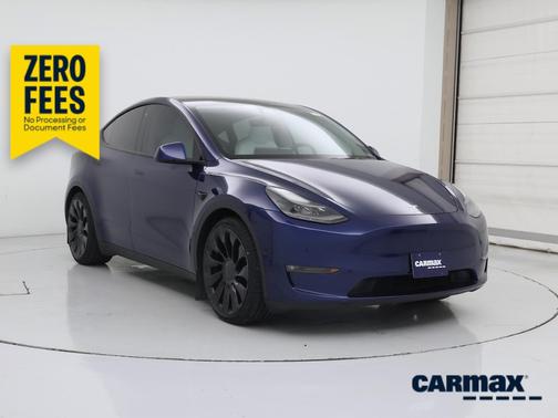 Blue 2022 Tesla Model Y Performance