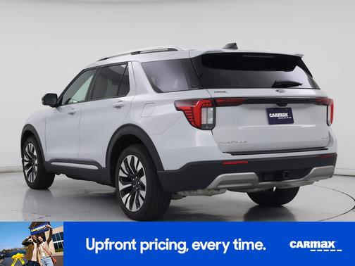 White 2025 Ford Explorer Platinum