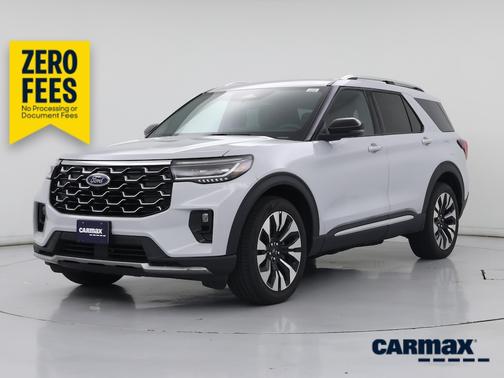 White 2025 Ford Explorer Platinum