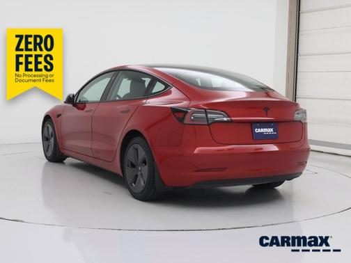 Red 2023 Tesla Model 3