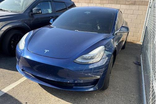 Deep Blue Metallic 2018 Tesla Model 3 Long Range