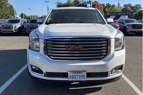 White Frost Tri-Coat 2018 GMC Yukon SLT