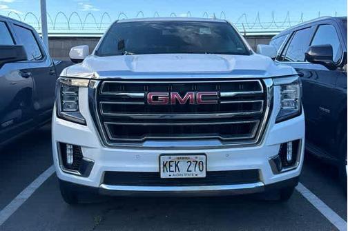 Summit White 2021 GMC Yukon SLT