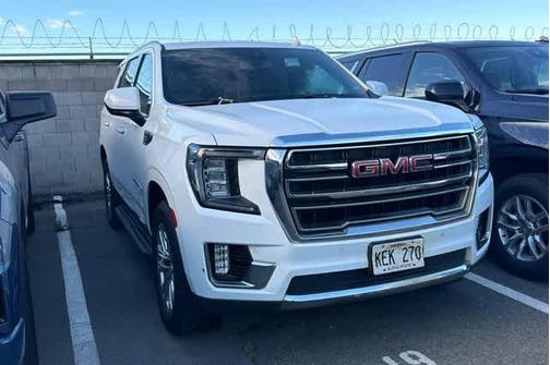 Summit White 2021 GMC Yukon SLT
