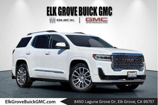 White Frost Tri-Coat 2023 GMC Acadia Denali