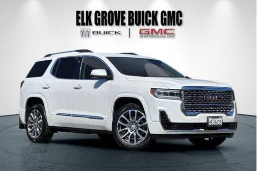 White Frost Tri-Coat 2023 GMC Acadia Denali