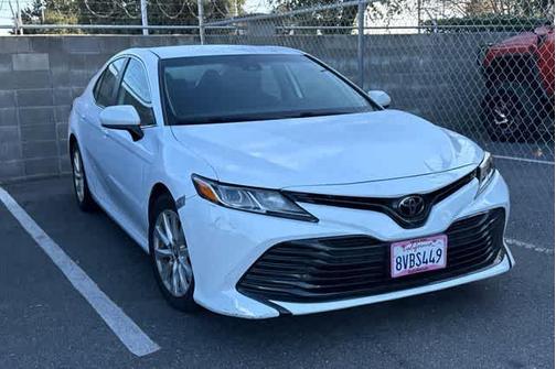 Super White 2019 Toyota Camry LE