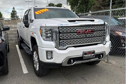 White Frost Tri-Coat 2020 GMC Sierra 3500 Denali