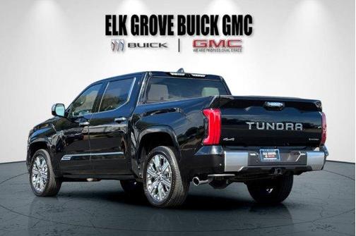 Midnight Black Metallic 2025 Toyota Tundra Hybrid Capstone