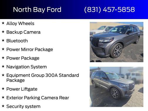 Carbonized Gray Metallic 2025 Ford Explorer ST-Line