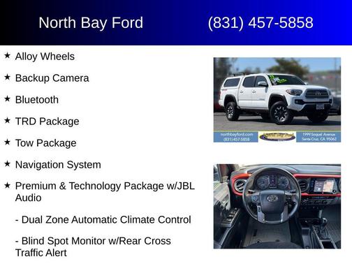 Super White 2017 Toyota Tacoma TRD Off Road