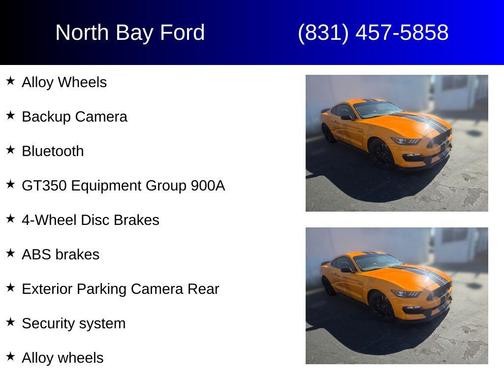 Orange Fury Metallic Tri-Coat 2019 Ford Shelby GT350 Base