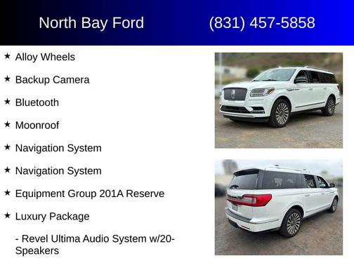 Pristine White 2020 Lincoln Navigator Reserve