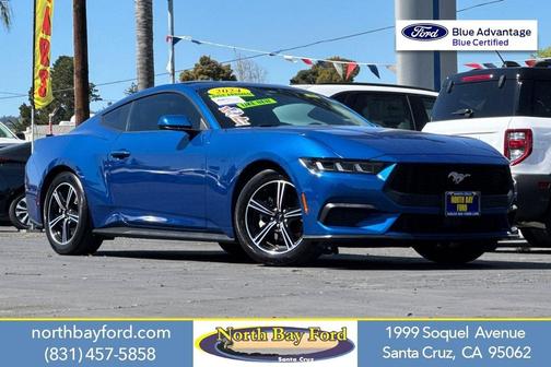 Atlas Blue Metallic 2024 Ford Mustang EcoBoost