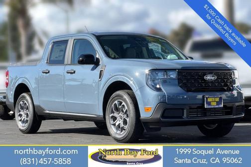 Azure Gray Metallic Tri-Coat 2025 Ford Maverick XLT