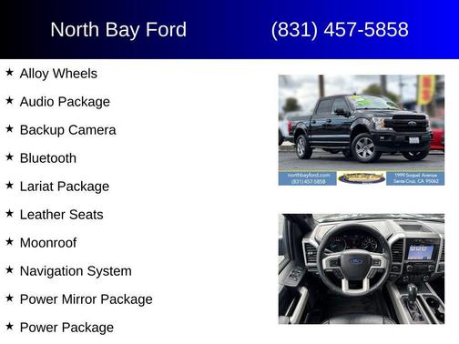 Agate Black Metallic 2019 Ford F-150 Lariat