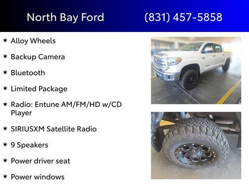 Super White 2018 Toyota Tundra Limited