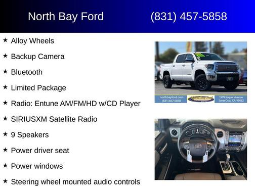 Super White 2018 Toyota Tundra Limited