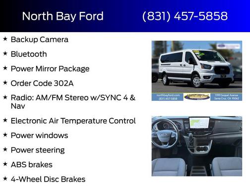 Oxford White 2024 Ford Transit-350 XLT