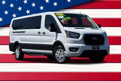 Oxford White 2024 Ford Transit-350 XLT