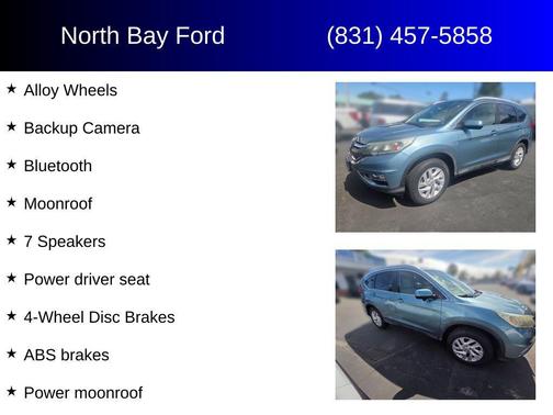 Gray 2016 Honda CR-V EX-L