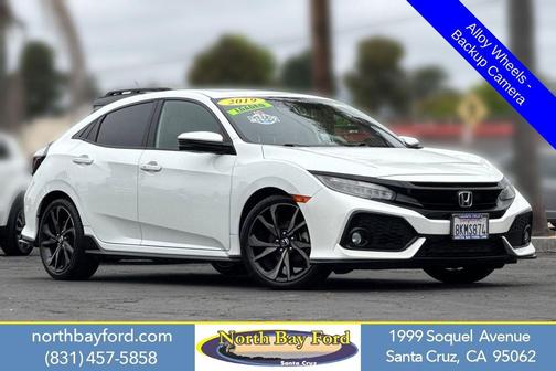 White Orchid Pearl 2019 Honda Civic Sport Touring