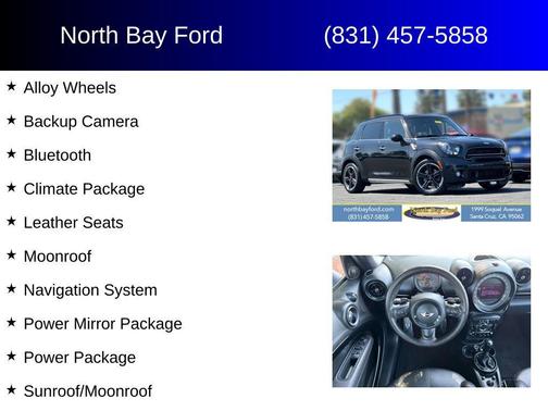 Black Metallic 2016 MINI Countryman Cooper S ALL4