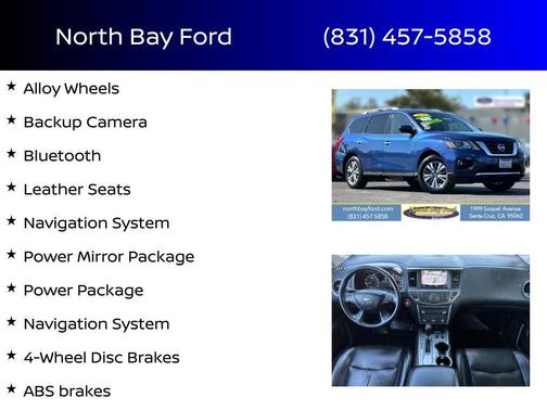 Caspian Blue Metallic 2020 Nissan Pathfinder SL 2WD