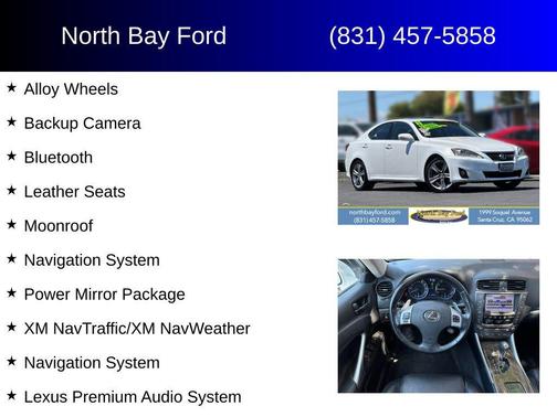 Starfire Pearl 2011 Lexus IS 350 Base