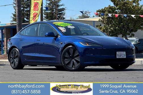 Deep Blue Metallic 2025 Tesla Model 3 Long Range