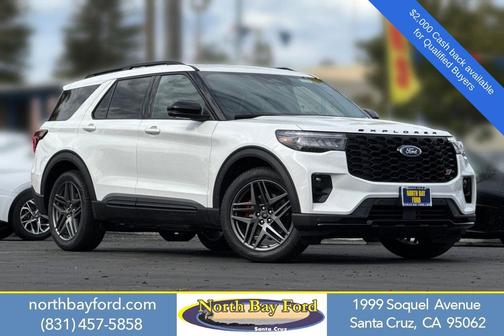 Star White Metallic Tri-Coat 2026 Ford Explorer ST