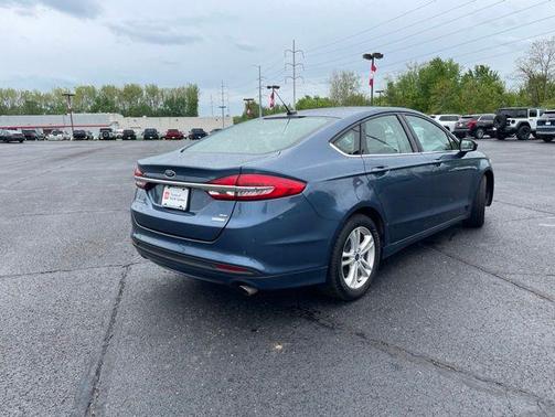 Blue Metallic 2018 Ford Fusion SE